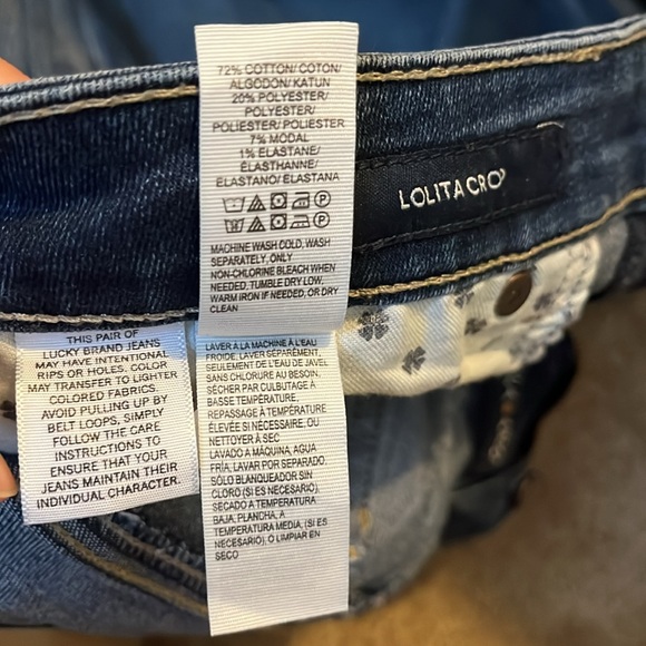 Lucky Brand Lolita Crop Light Denim Wash Skinny Jeans Size 6/28 - Picture 9 of 9
